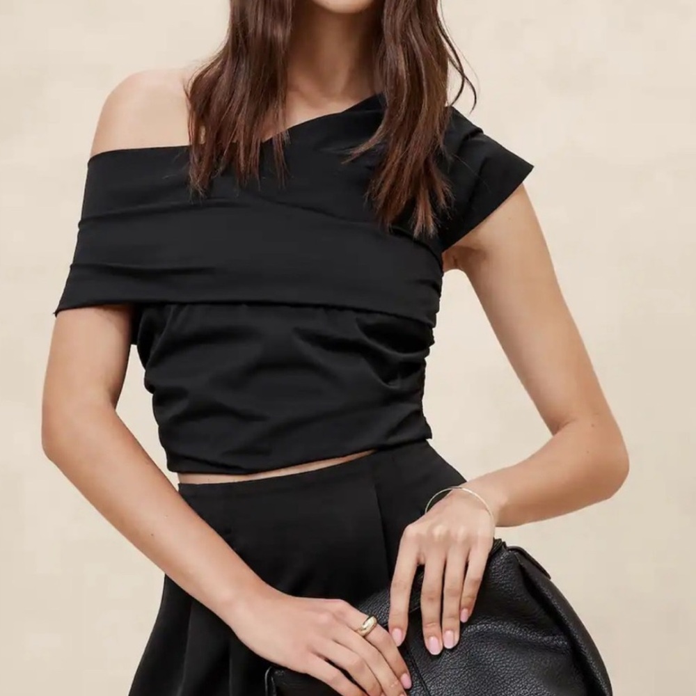Taffeta Cropped Top